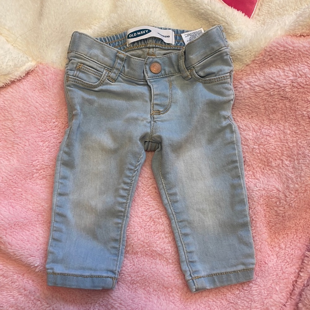 0-3M baby girl Old Navy boyfriend style jeans